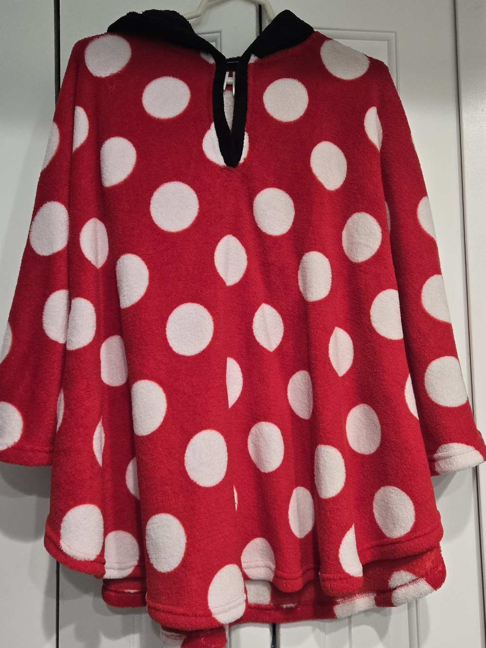 Disney Red and White Polka Dot Hooded Poncho